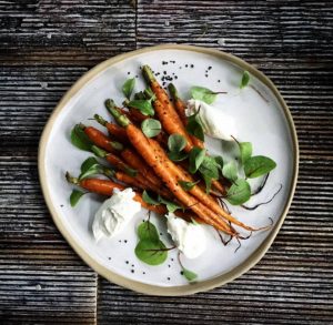 HONEY CARROT AND LABNEH SALAD
