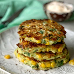 SUPER GREEN CORN CAKES