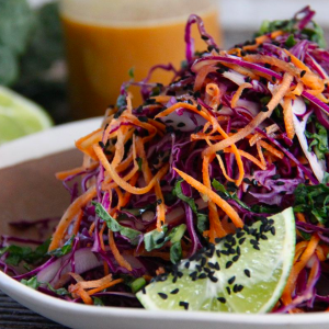 KALE SLAW WITH MISO DRESSING