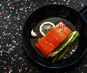 CRISPY SALMON & MISO DRESSING