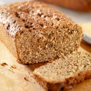 WHOLESOME GLUTEN FREE BANANA BREAD